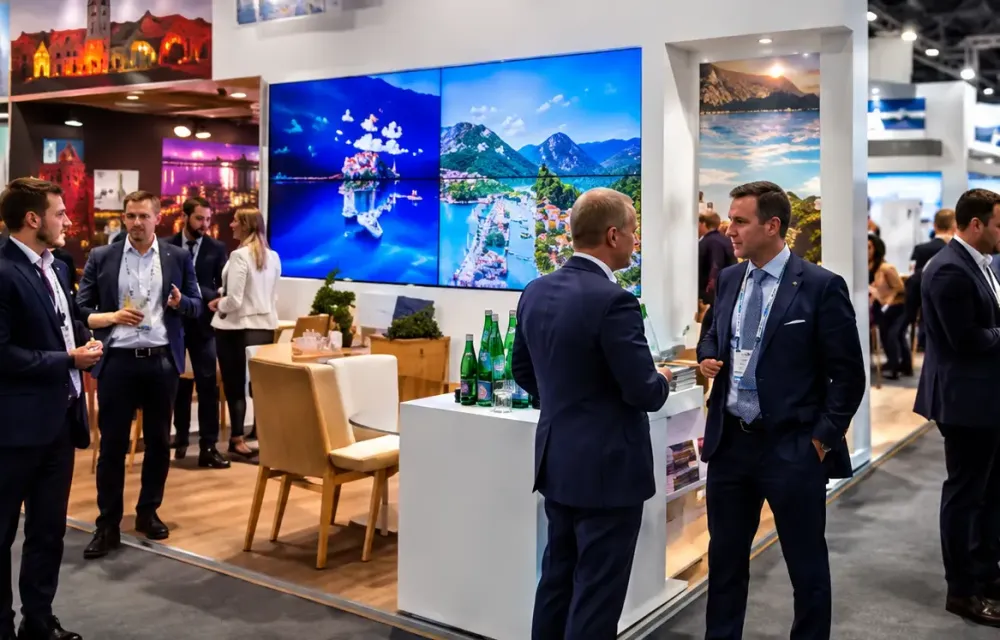 Mexico stand at an international tourism trade show