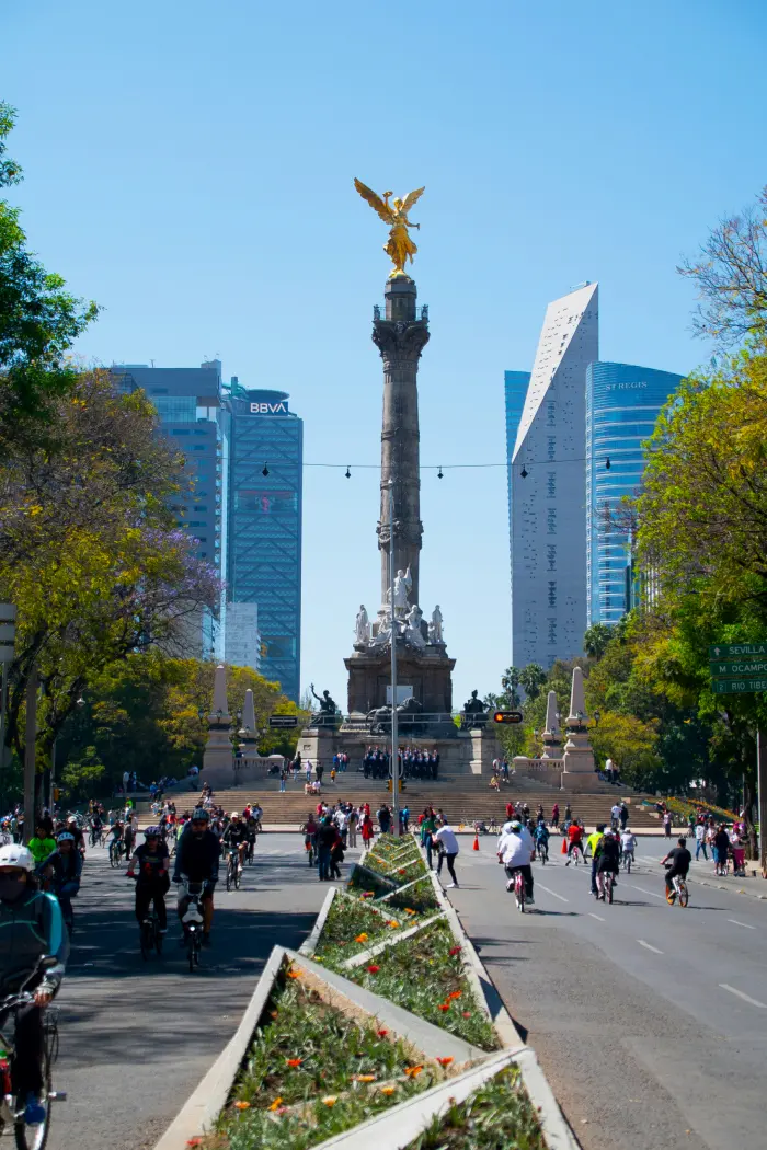 Ángel de la Independencia en el Paseo de la Reforma, Ciudad de México