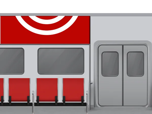 Publicidade em vagões de metrô